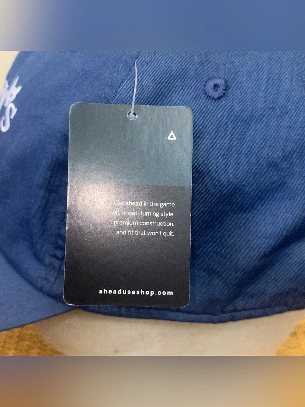 Ahead Foxy’s Classic Logo Cap Adults Adjustable 100% Cotton Blue Lightweight XL